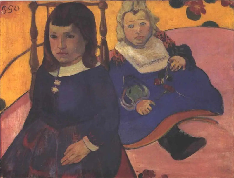 Dubbelportret van kinderen - Paul Gauguin