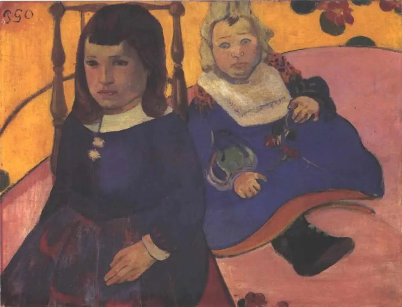 Dubbelportret van kinderen - Paul Gauguin