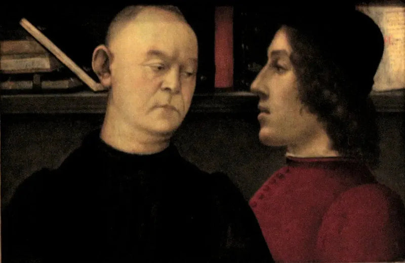 Dubbelportret van Piero del Pugliese en Filippino Lippi - Filippino Lippi