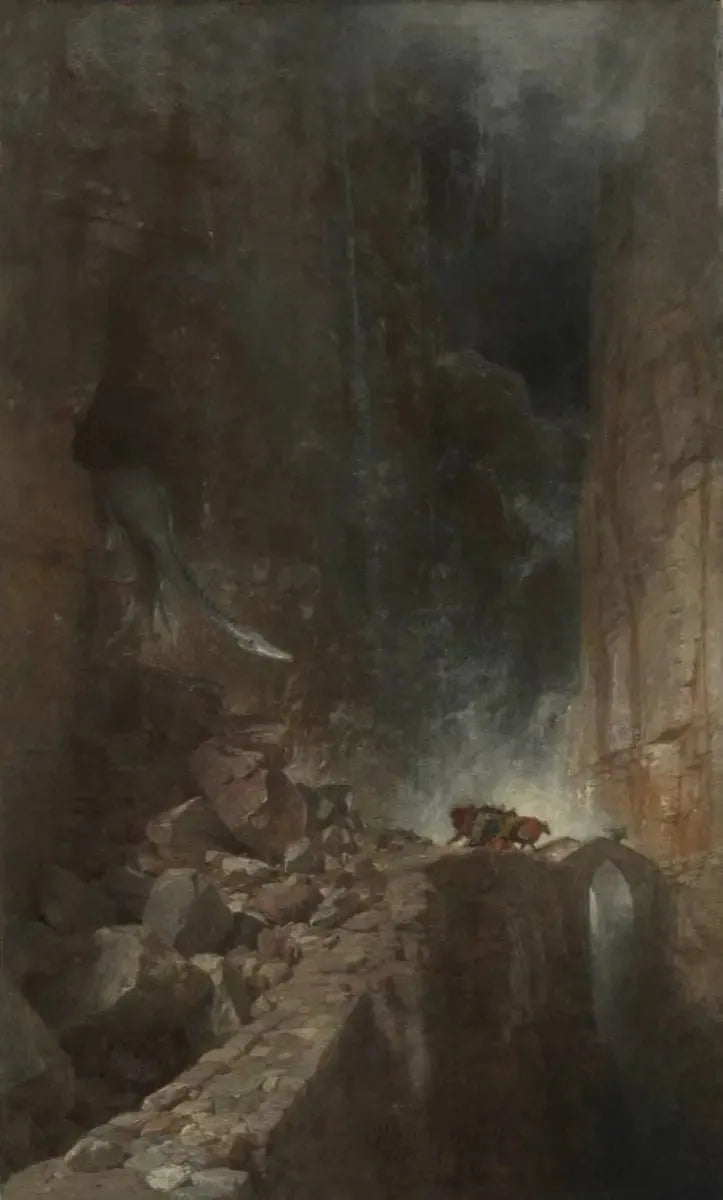 Draak in een rotsachtige kloof - Arnold Böcklin

Source:
Dragon dans une gorge rocheuse - Arnold Böcklin