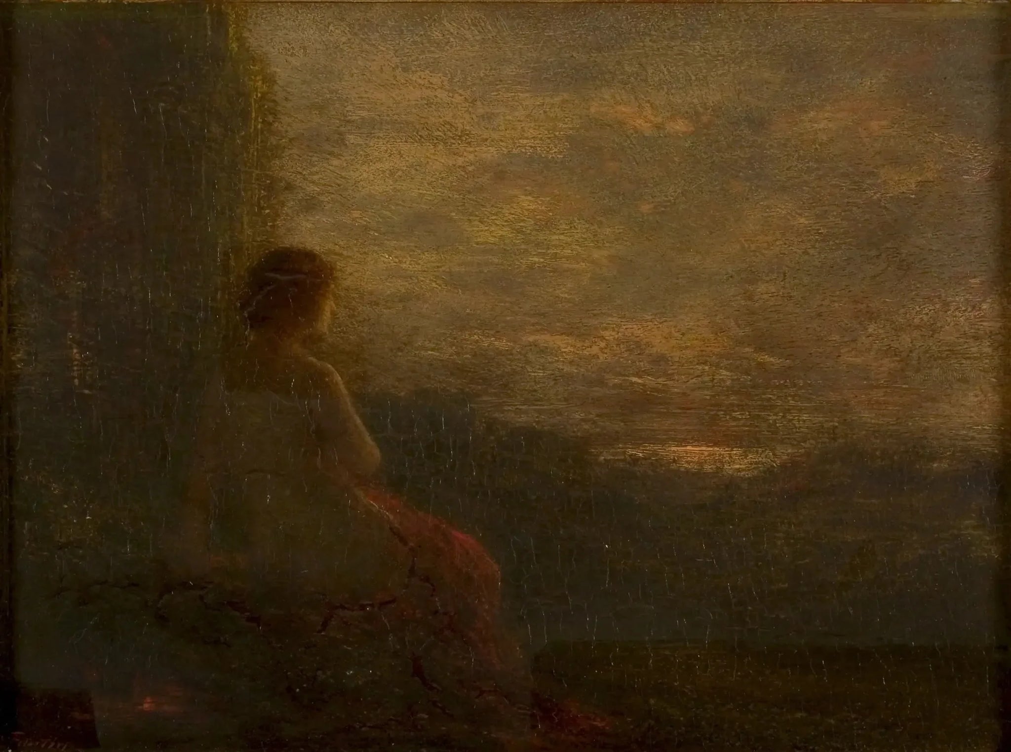 Dromerij bij zonsondergang (Rêverie) - Henri Fantin-Latour image 1 copie peinte à la main à l’huile