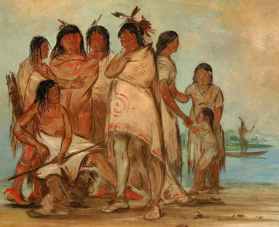 Du-cór-re-a, leider van de stam, en zijn familie - George Catlin

Source:
Du-cór-re-a, chef de la tribu, et sa famille - George Catlin