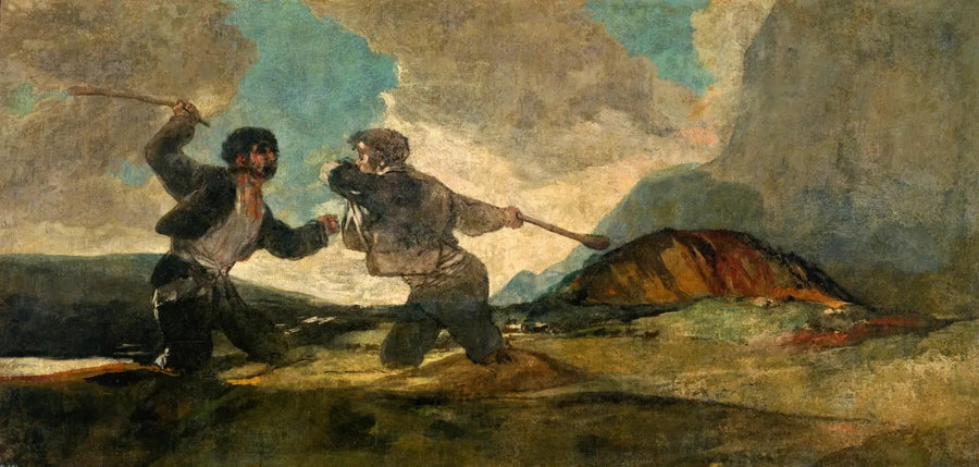 Duel met de knuppel - Francisco de Goya
