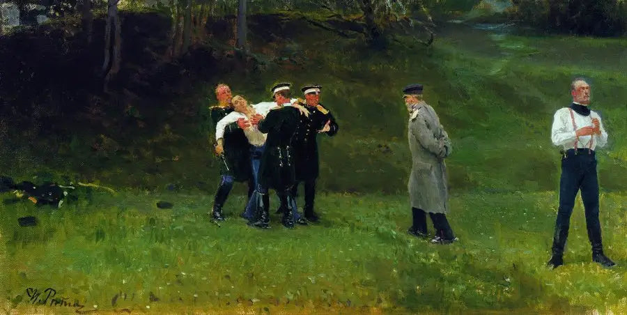 Duel - Ilya Repin image 1 tableau peint à l’huile sur toile