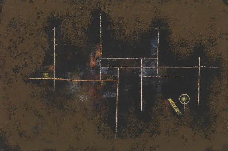 steiger voor een nieuw gebouw - Paul Klee