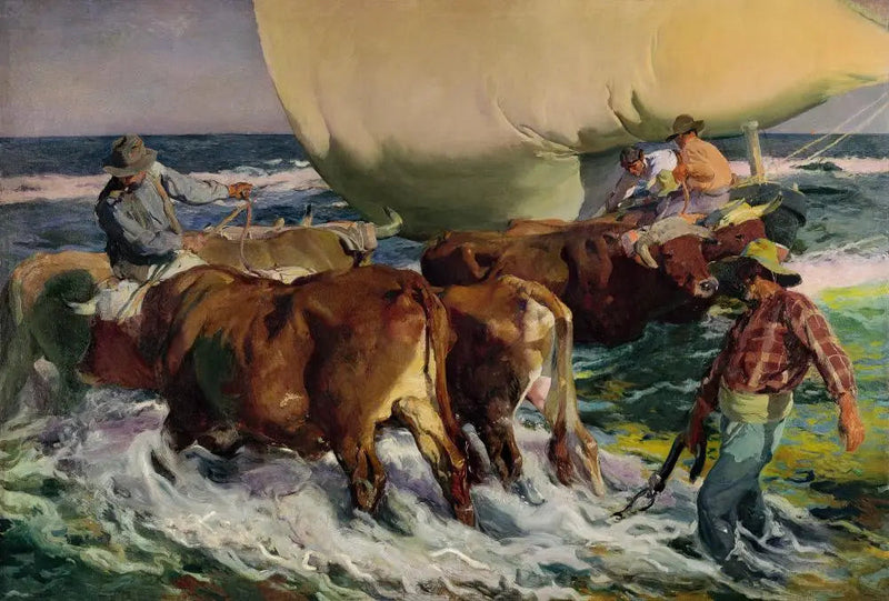 Stranding van het schip (middaglicht) - Joaquín Sorolla