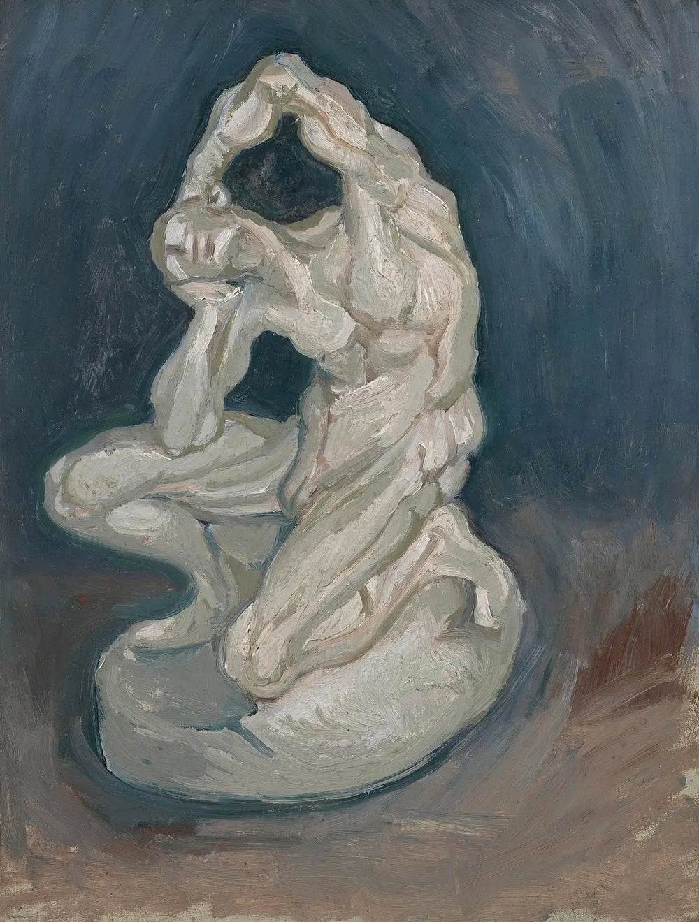 Reproduction du tableau « Écorché agenouillé - Vincent van Gogh » par Alpha Reproduction en peinture à l’huile