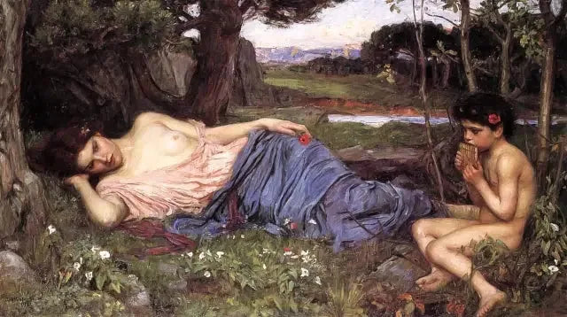 Luister naar zijn zachte melodieën - John William Waterhouse