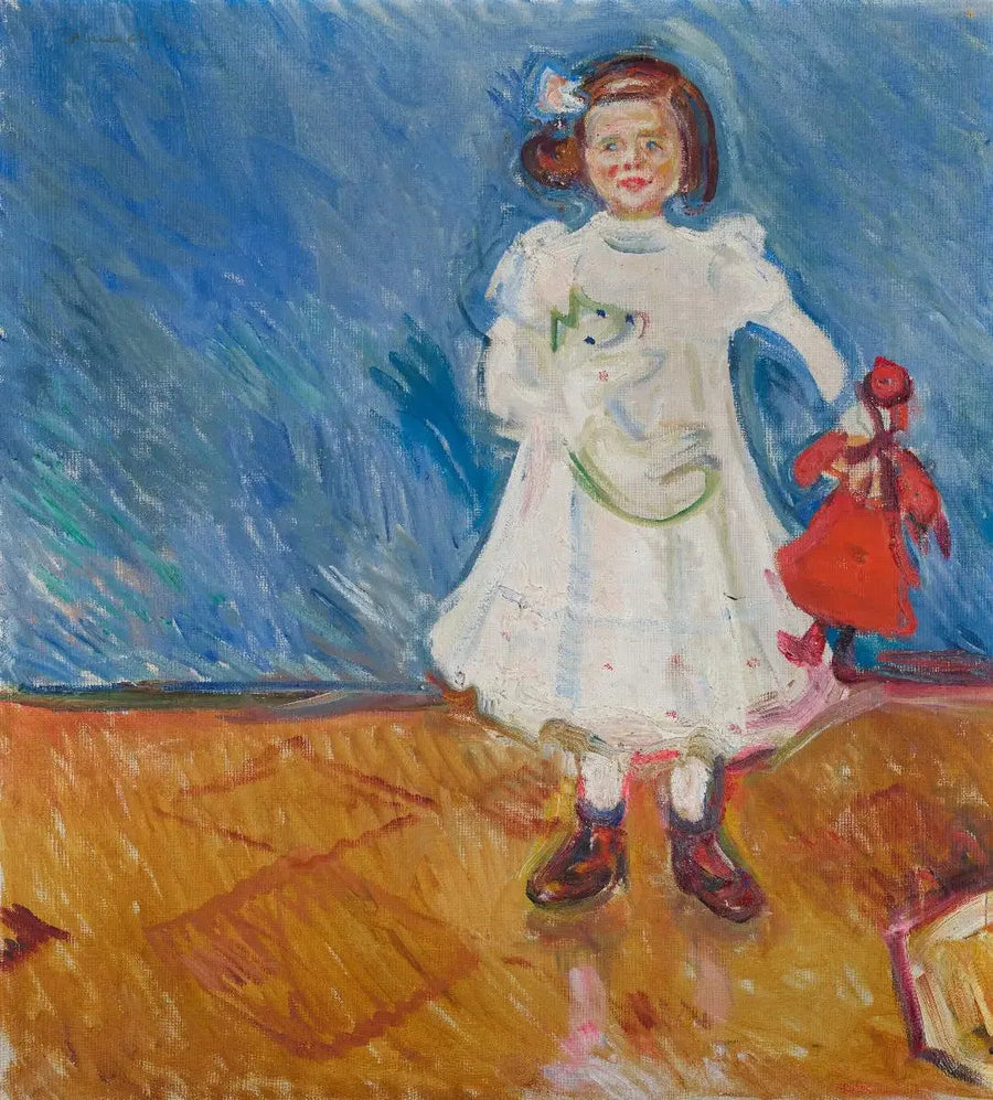 Edmute Esche met de pop - Edvard Munch