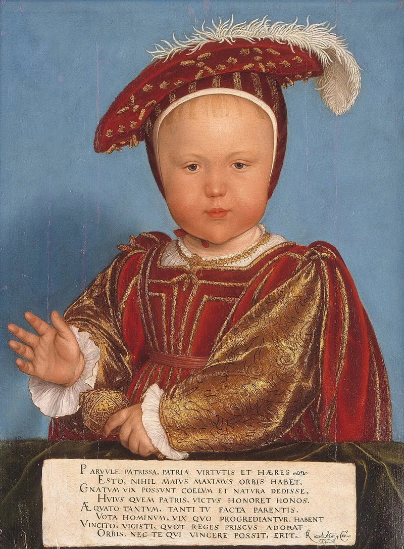 Edward, Prins van Wales, later Koning Edward VI - Hans Holbein de Jonge

Source:
Edward, Prince of Wales, later King Edward VI - Hans Holbein le Jeune