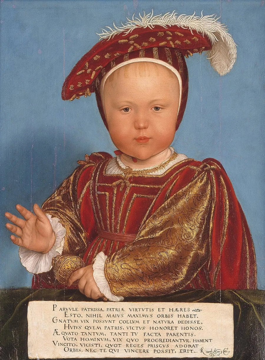 Edward, Prins van Wales, later Koning Edward VI - Hans Holbein de Jonge

Source:
Edward, Prince of Wales, later King Edward VI - Hans Holbein le Jeune