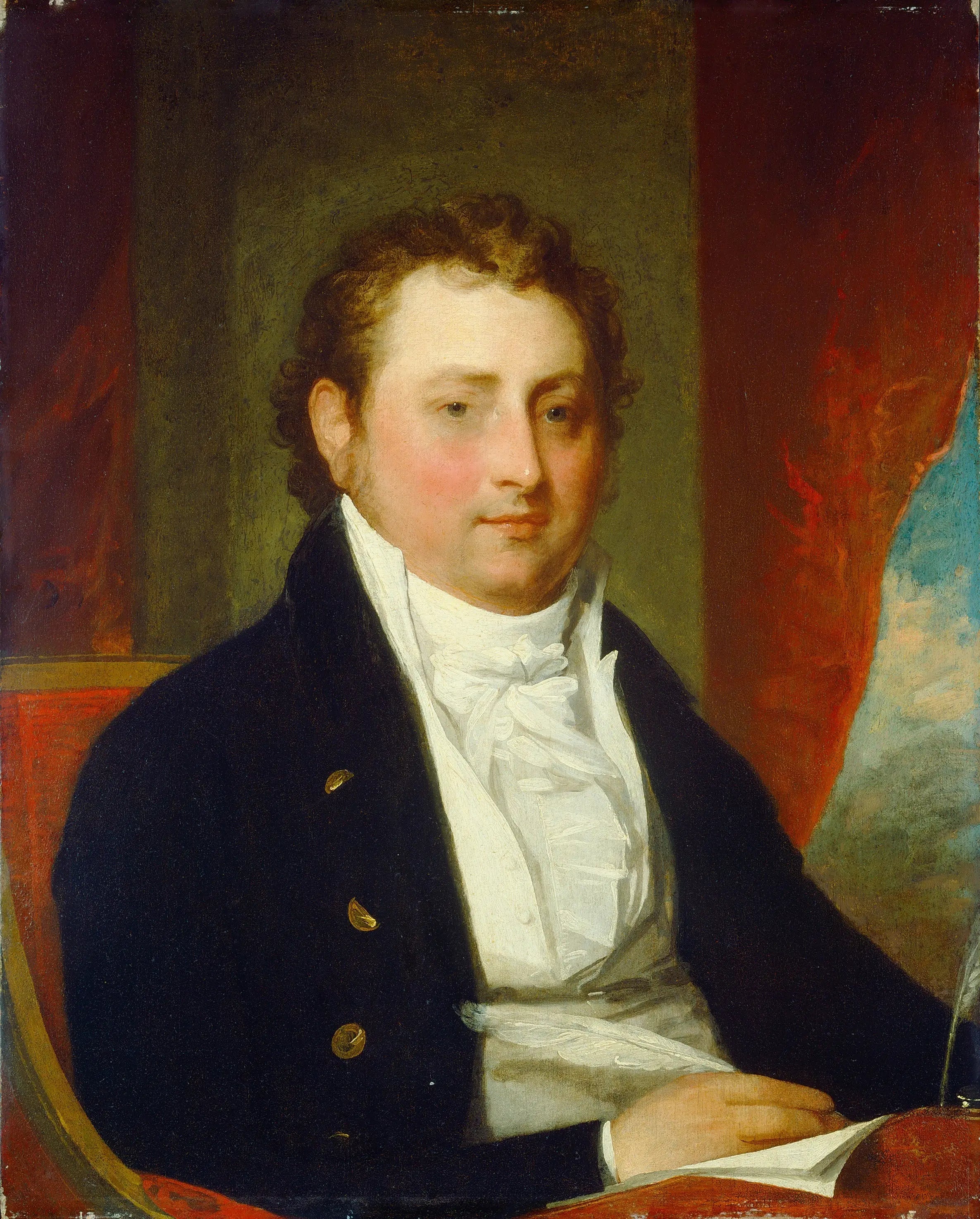 Edward Stow - Gilbert Stuart image 1 copie peinte à la main à l’huile