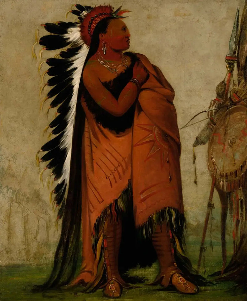 Eé-hee-a-duck-cée-a, Degene die haar haar vastmaakt voordat - George Catlin

Source:
Eé-hee-a-duck-cée-a, Celui qui attache ses cheveux avant - George Catlin