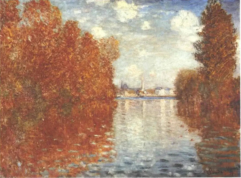 Herfst effect in Argenteuil W290 - Claude Monet