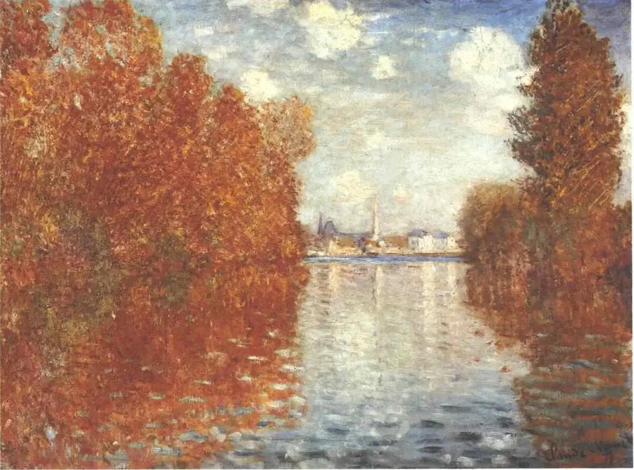 Herfst effect in Argenteuil W290 - Claude Monet
