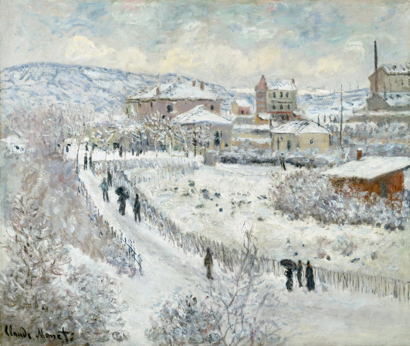 Sneeuweffect in ArgenteuilAlternate - Claude Monet