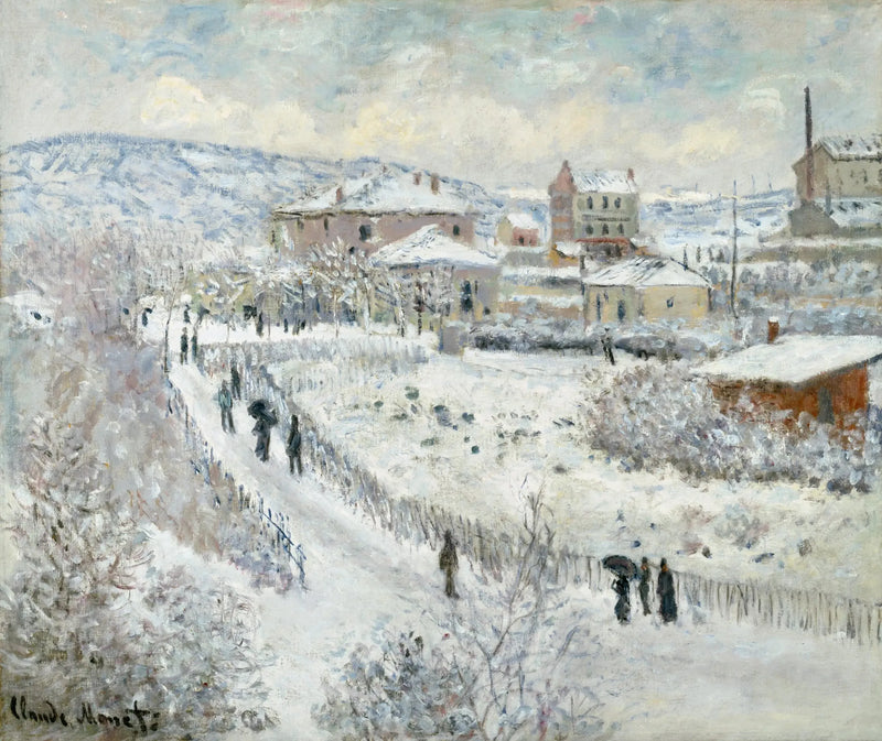 Sneeuweffect in ArgenteuilAlternate - Claude Monet