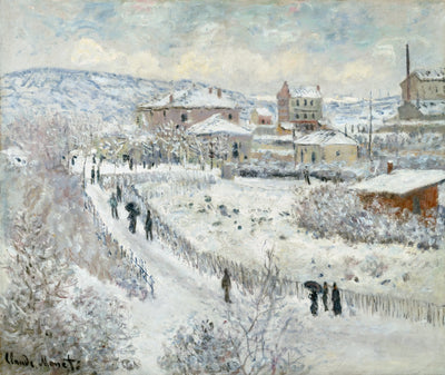 Reproduction du tableau « Effet de neige à ArgenteuilAlternate - Claude Monet » par Alpha Reproduction en peinture à l’huile