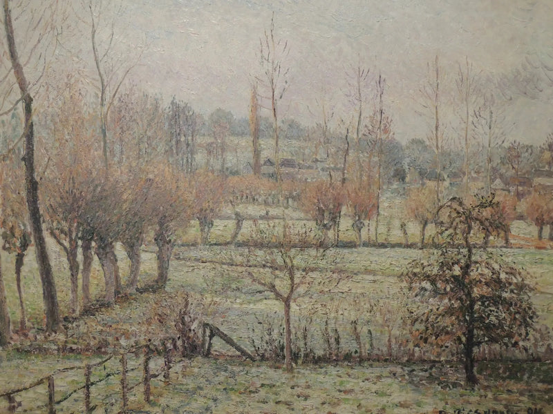 Sneeuweffect in Éragny - Camille Pissarro