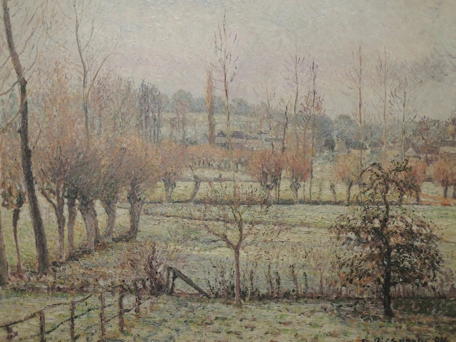 Sneeuweffect in Éragny - Camille Pissarro