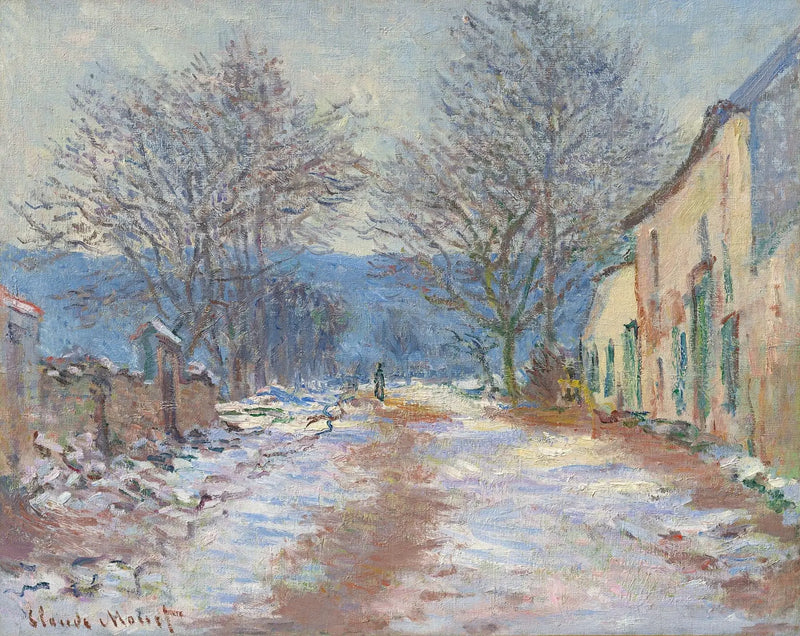 Sneeuweffect in Limetz - Claude Monet
