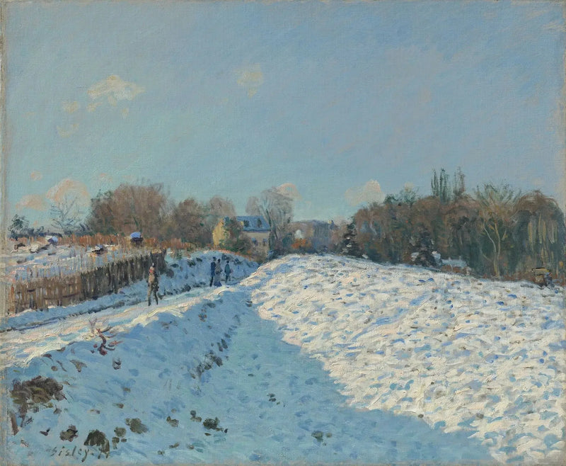 Sneeuweffect in Louveciennes - Alfred Sisley