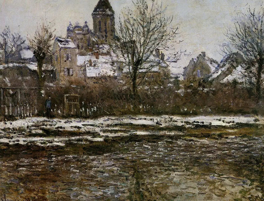 Sneeuweffect in Vétheuil - Claude Monet