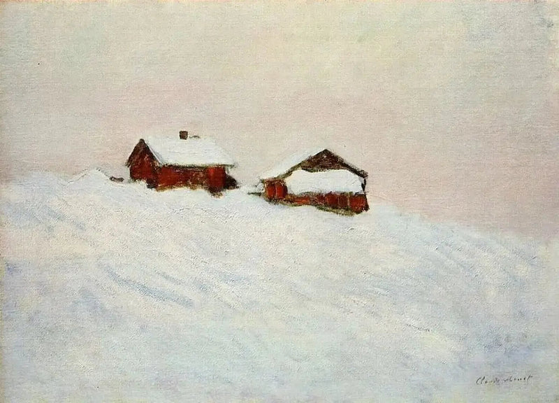 Sneeuweffect in Vétheuil - Claude Monet
