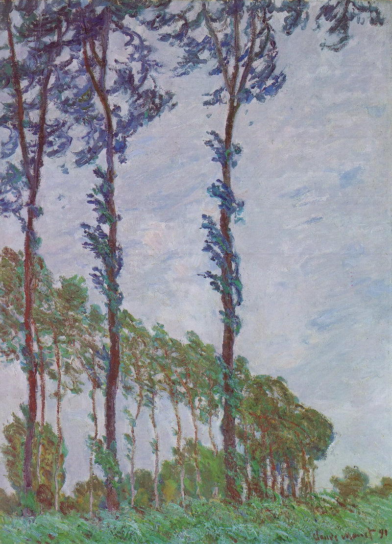Wind effect, serie van de populieren - Claude Monet