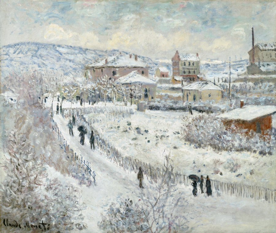 Snoweffect in Argenteuil W358 - Claude Monet