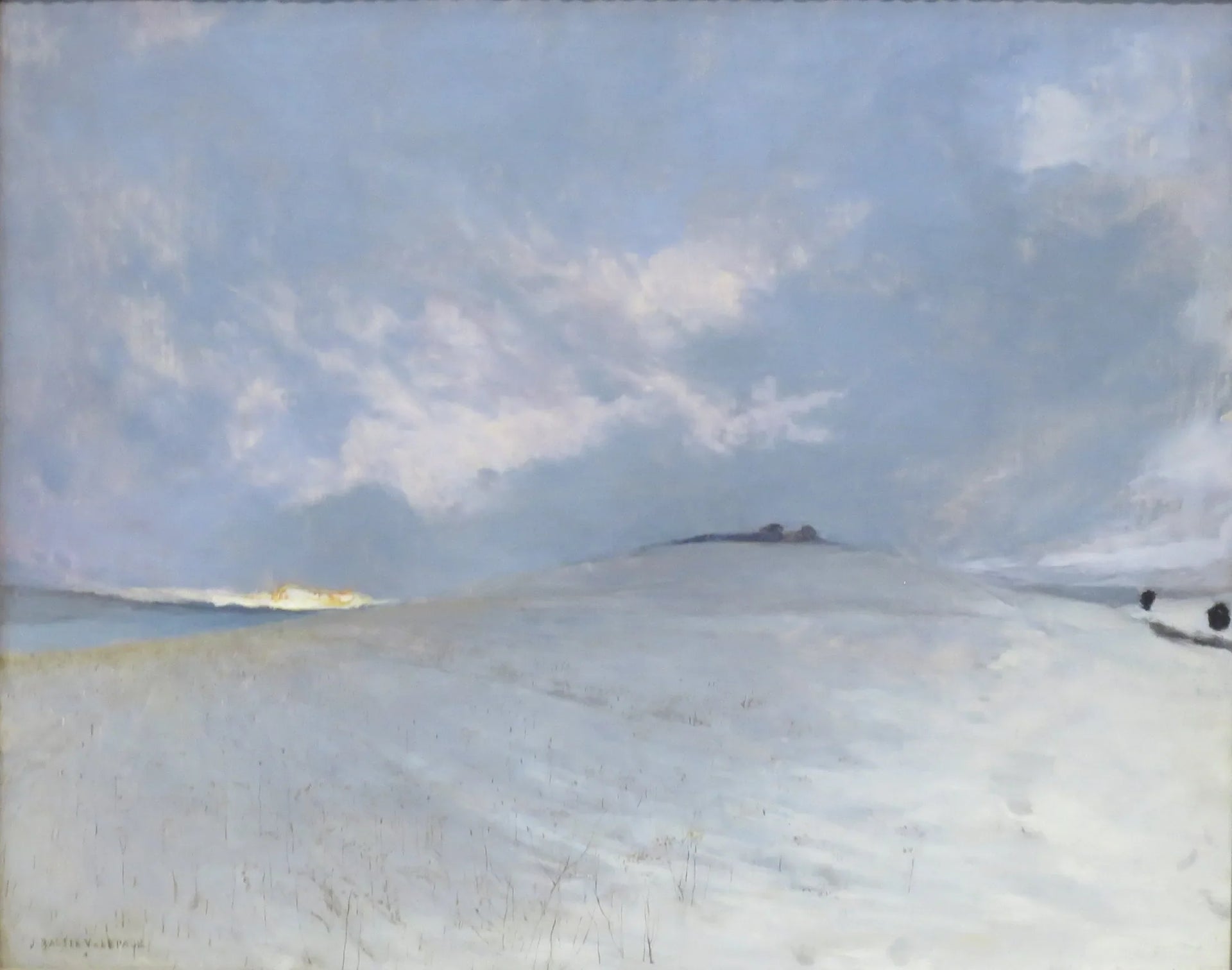 Effet neige, Damvillers - Jules Bastien-Lepage image 1 copie peinte à la main à l’huile