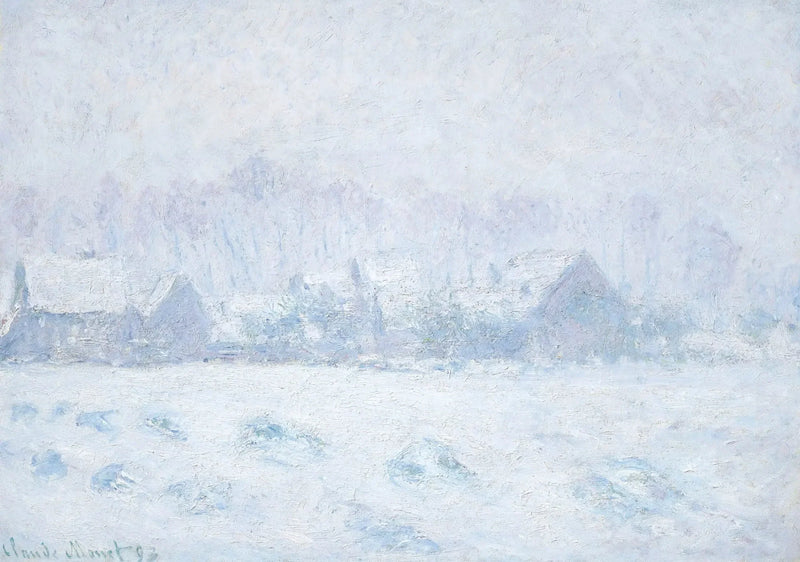 Snoweffect in Giverny W1331 - Claude Monet