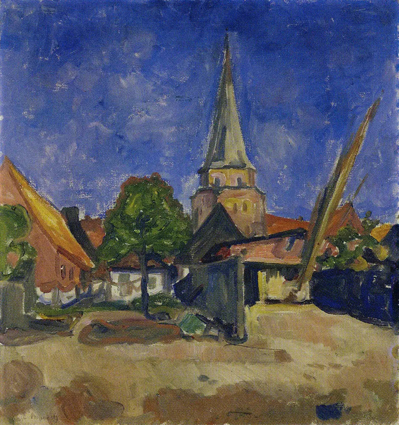 Kerk in Travemünde - Edvard Munch