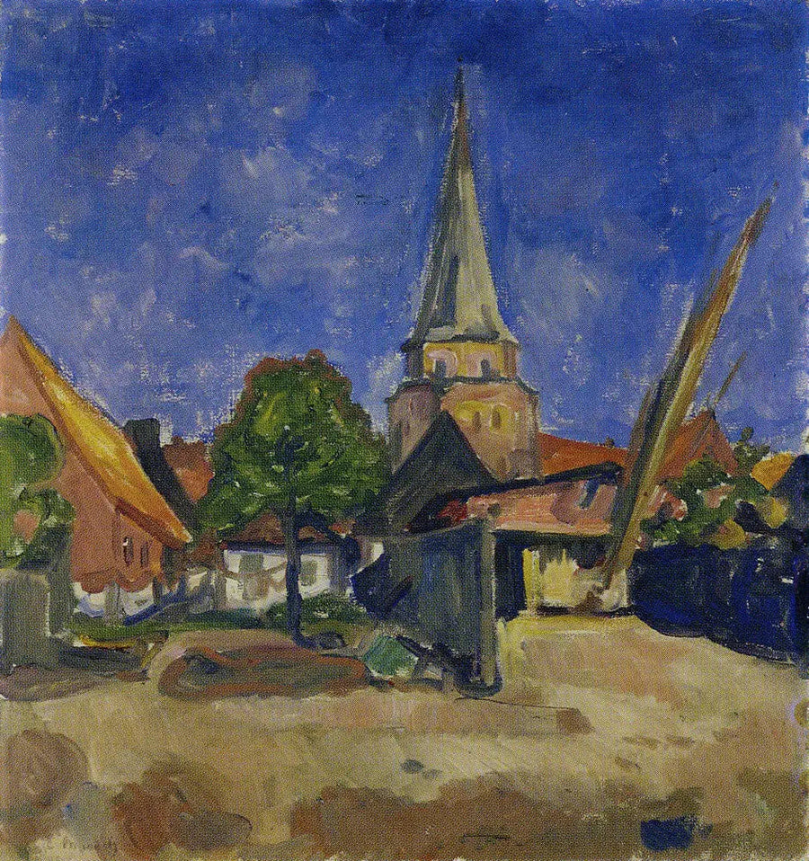 Kerk in Travemünde - Edvard Munch