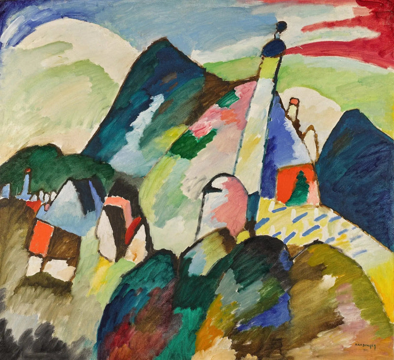 Kerk van Murnau - Vassily Kandinsky