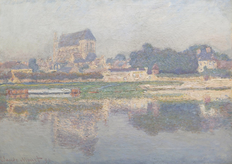 Kerk van Vernon, zon W1387 - Claude Monet