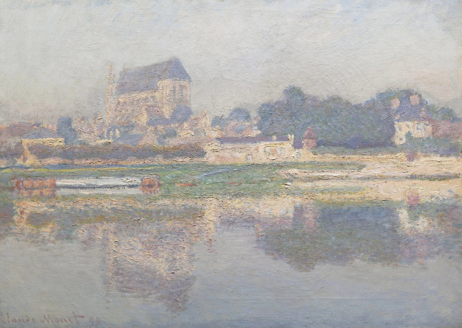 Kerk van Vernon, zon - Claude Monet