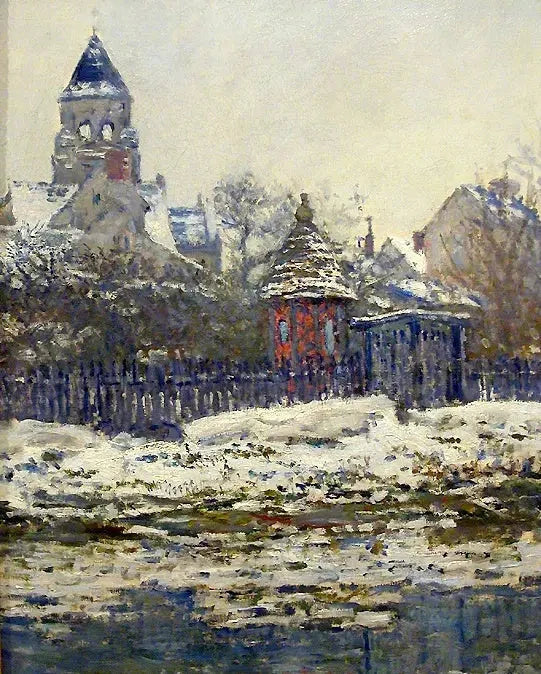 Kerk van Vétheuil W505 - Claude Monet