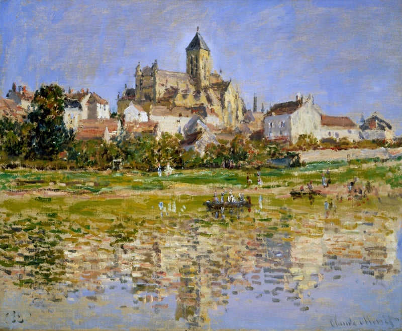 De kerk van Vétheuil W531 - Claude Monet