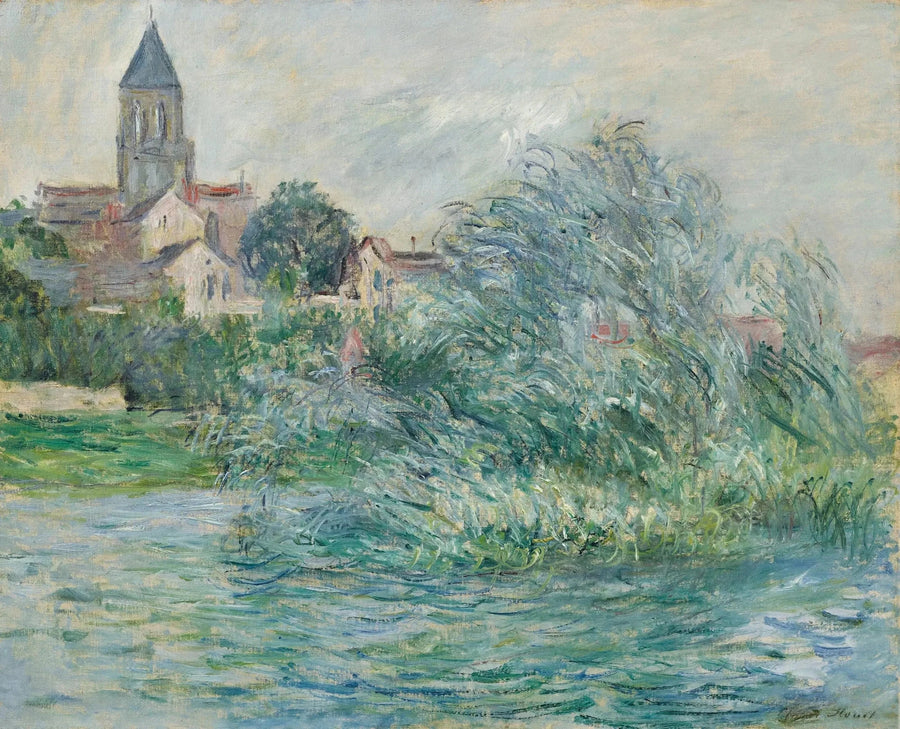 De Kerk in Vétheuil W697 - Claude Monet