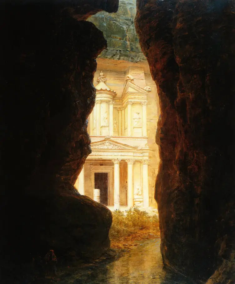 El Khasné, Pétra - Frederic Edwin Church image 1 reproduction d’œuvre d’art à l’huile