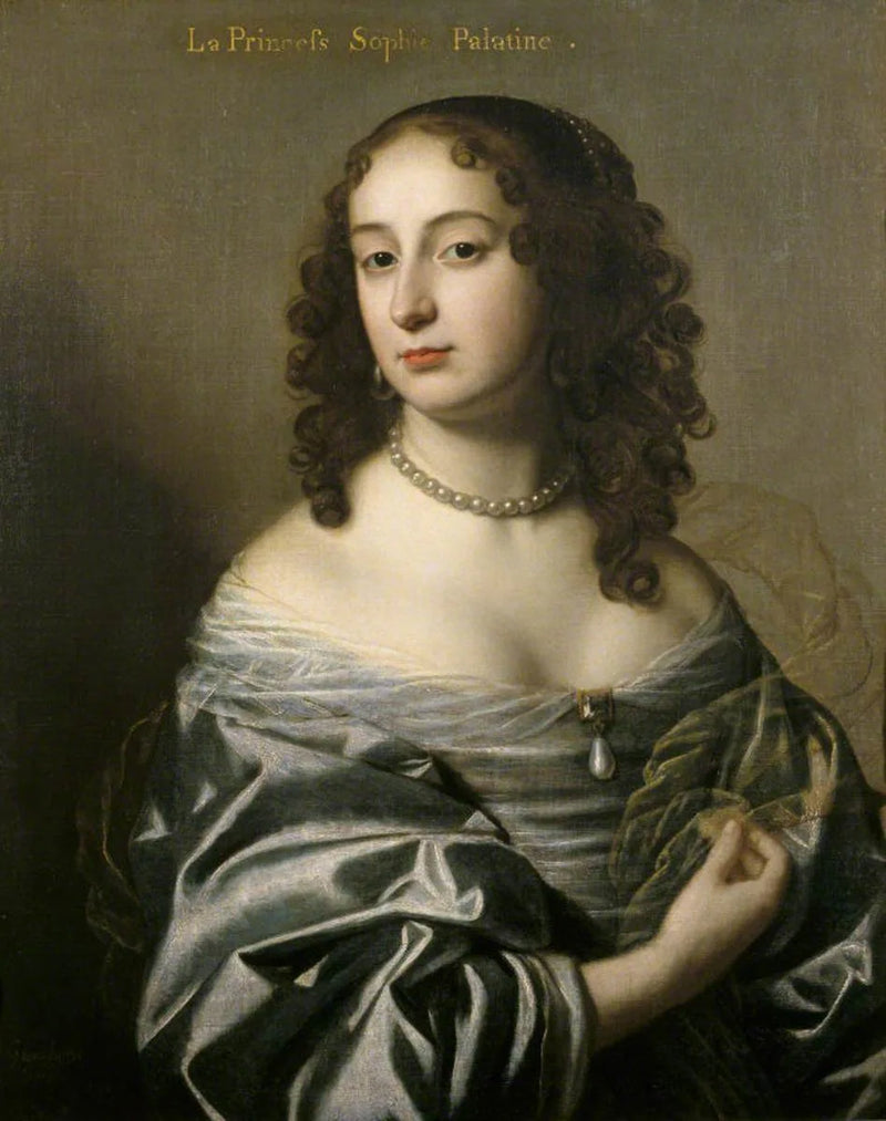 Elektresse Sophie, Paltsinaanse prinses, echtgenote van Ernest August, keurvorst van Hannover (1630-1714) - Gerrit van Honthorst