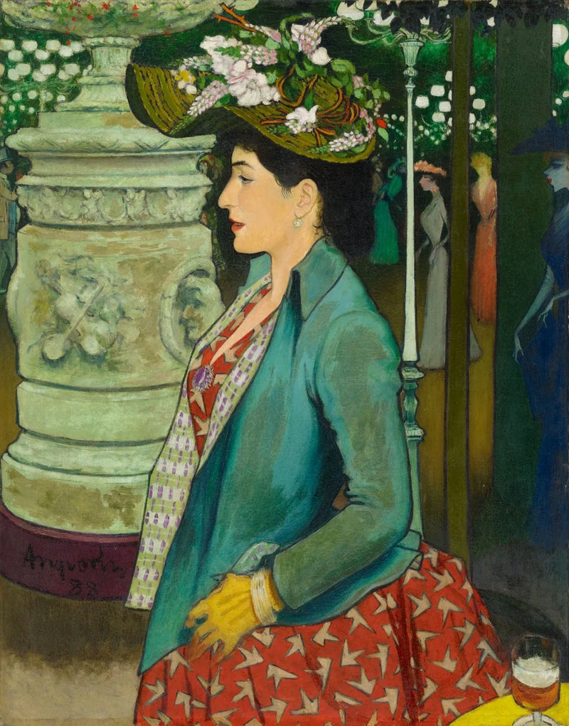 Elegante aan de Élysée Montmartre - Louis Anquetin