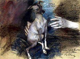 Elegante aan de Hond - Giovanni Boldini