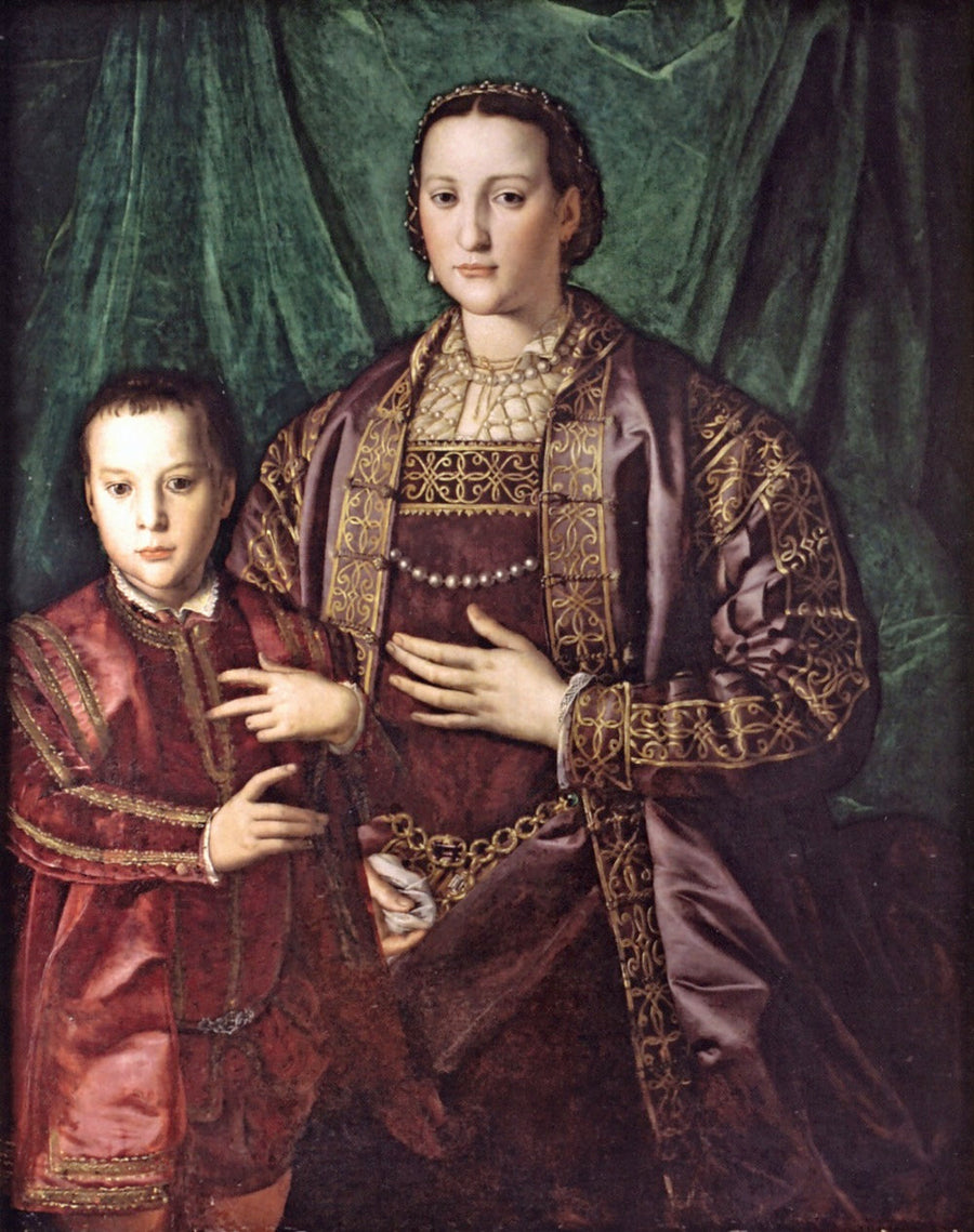 Eleonora di Toledo met haar zoon Francesco - Bronzino