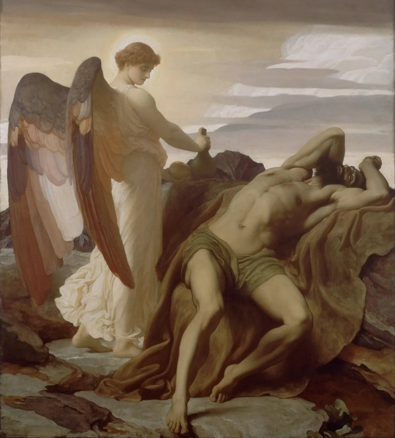 Elie in de woestijn - Frederic Leighton

Source:
Élie dans le désert - Frederic Leighton