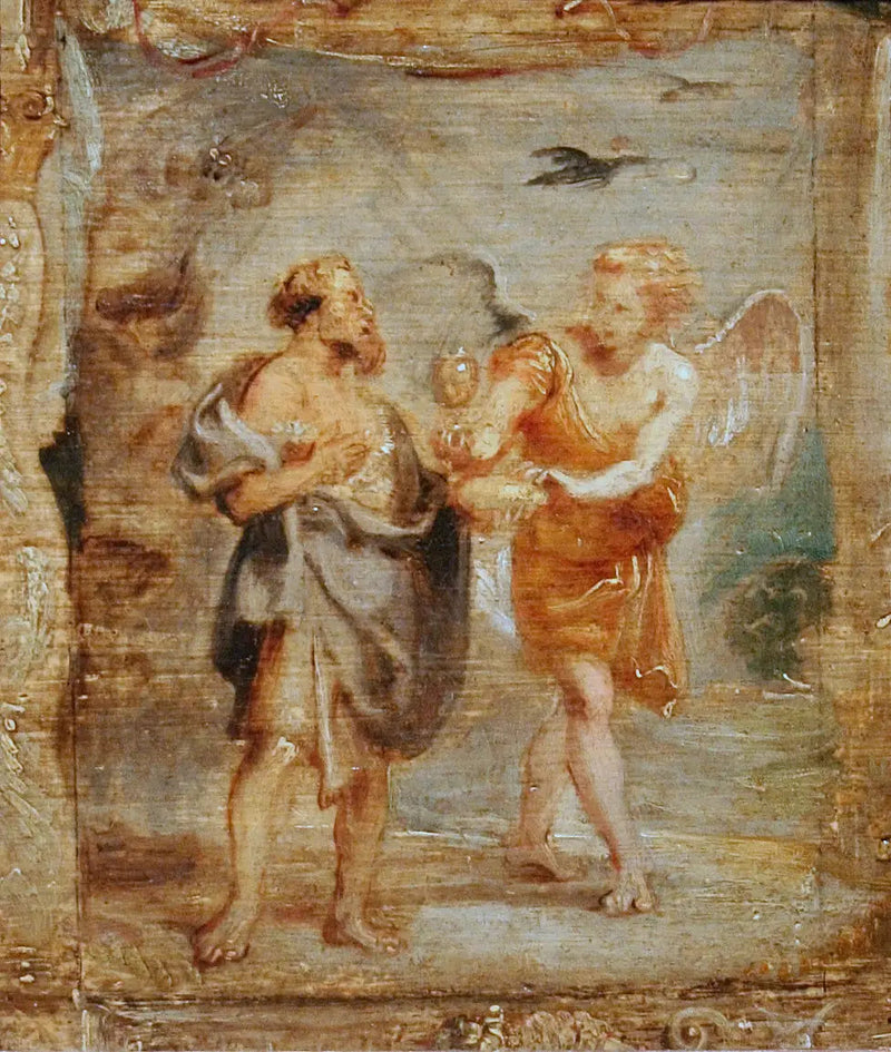Élie en de Engel - Peter Paul Rubens