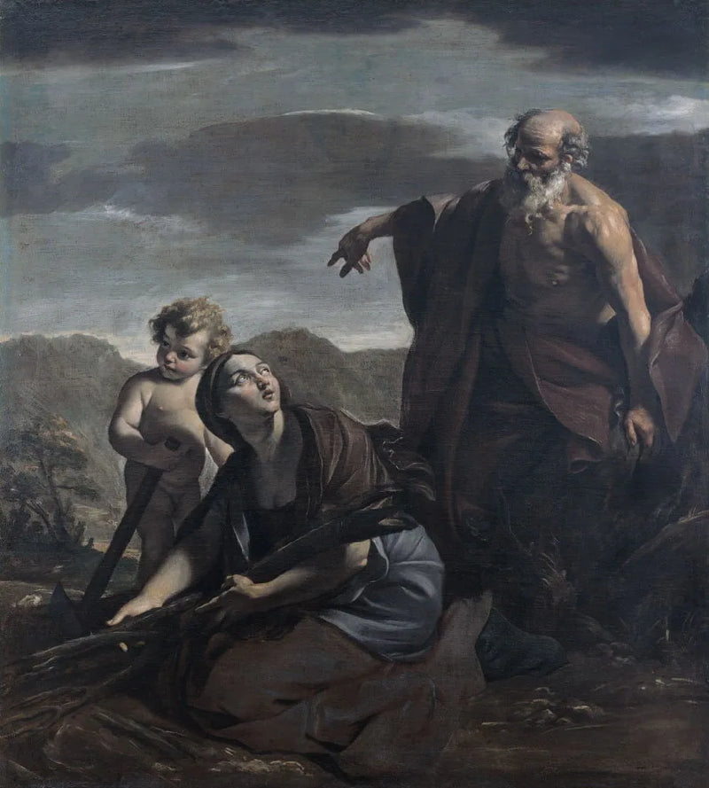 Elia en de weduwe van Sarepta - Giovanni Lanfranco