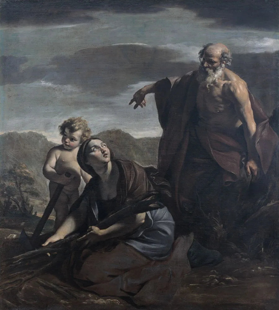 Elia en de weduwe van Sarepta - Giovanni Lanfranco