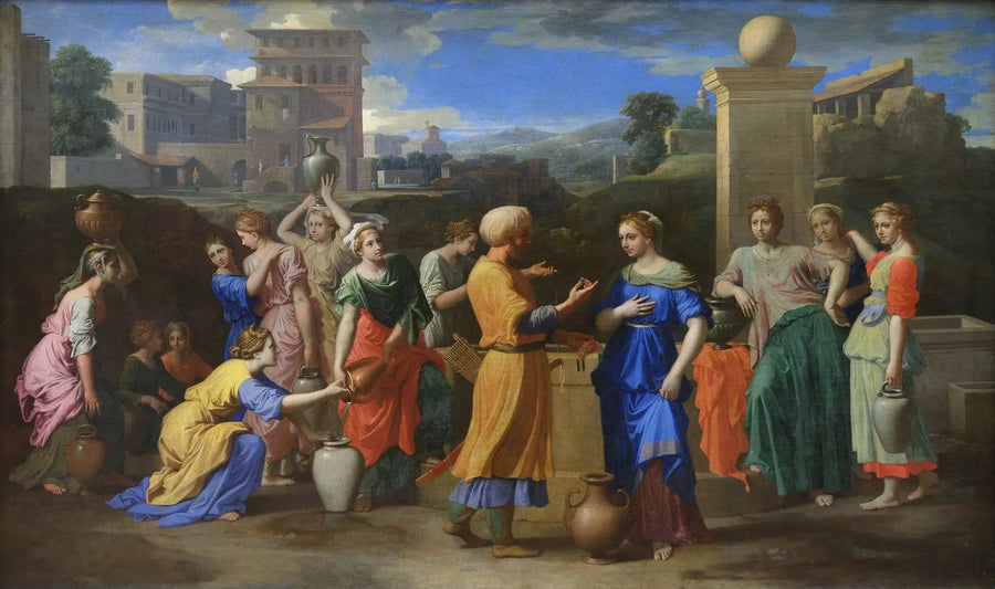 Eliazar en Rebecca - Nicolas Poussin